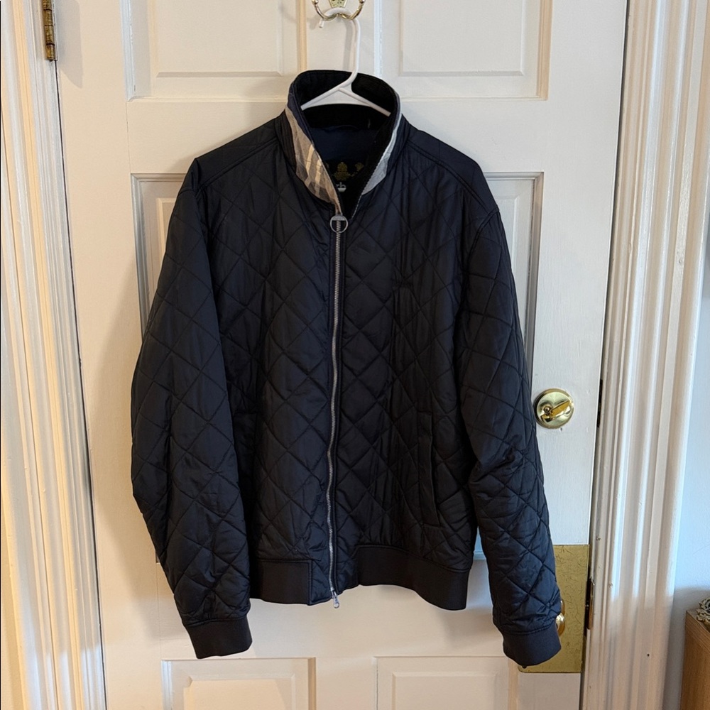 Men's Barbour XL Quilted Black Jacket